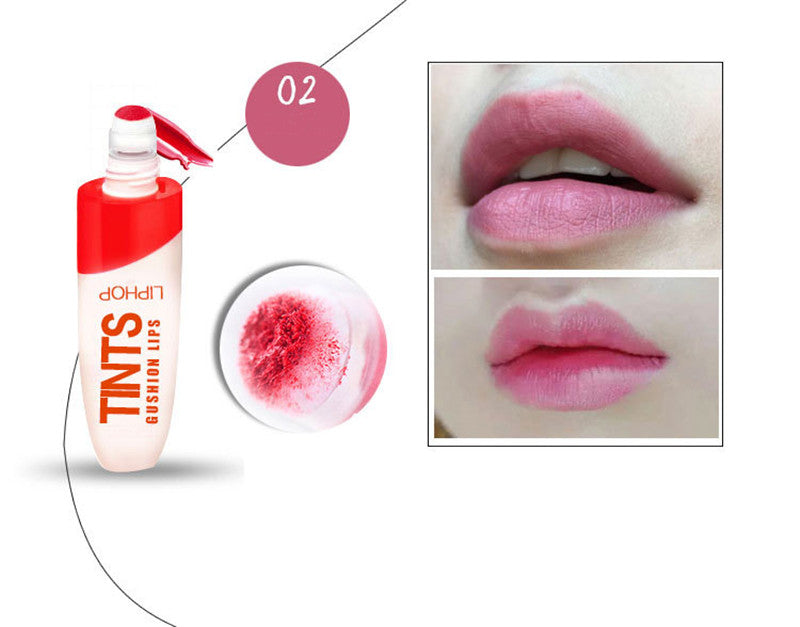 LIPHOP spongy Air Cushion Moisturizer Waterproof Liquid lipstick lip gloss tint