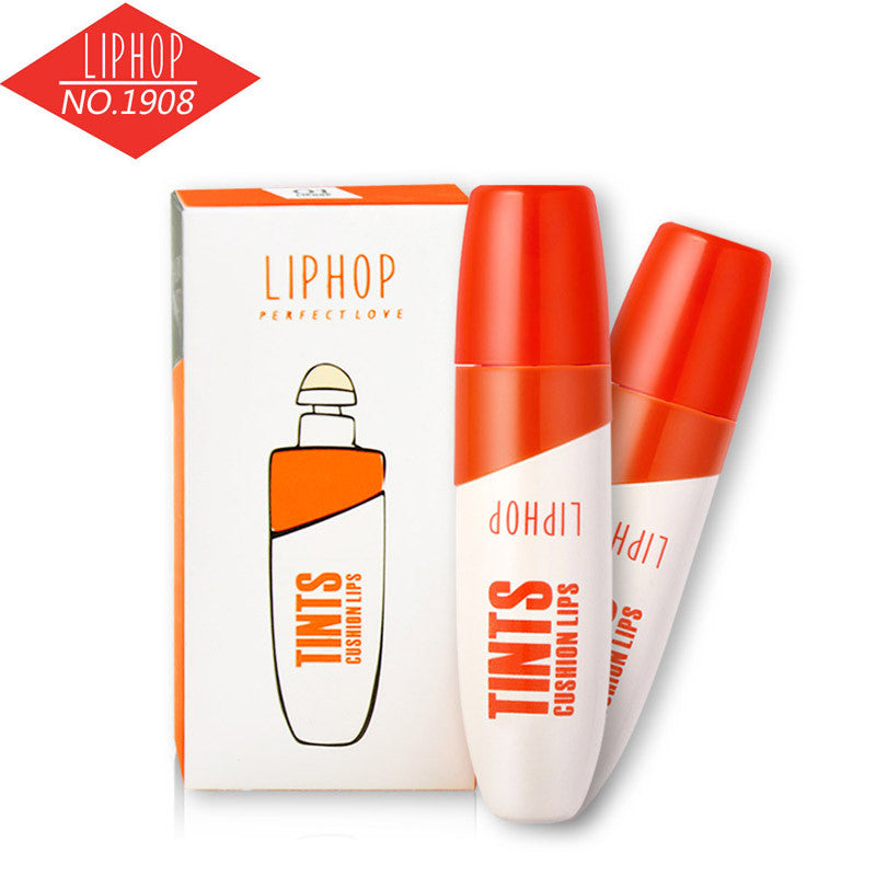 LIPHOP spongy Air Cushion Moisturizer Waterproof Liquid lipstick lip gloss tint