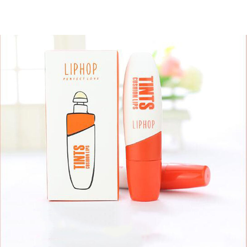 LIPHOP spongy Air Cushion Moisturizer Waterproof Liquid lipstick lip gloss tint