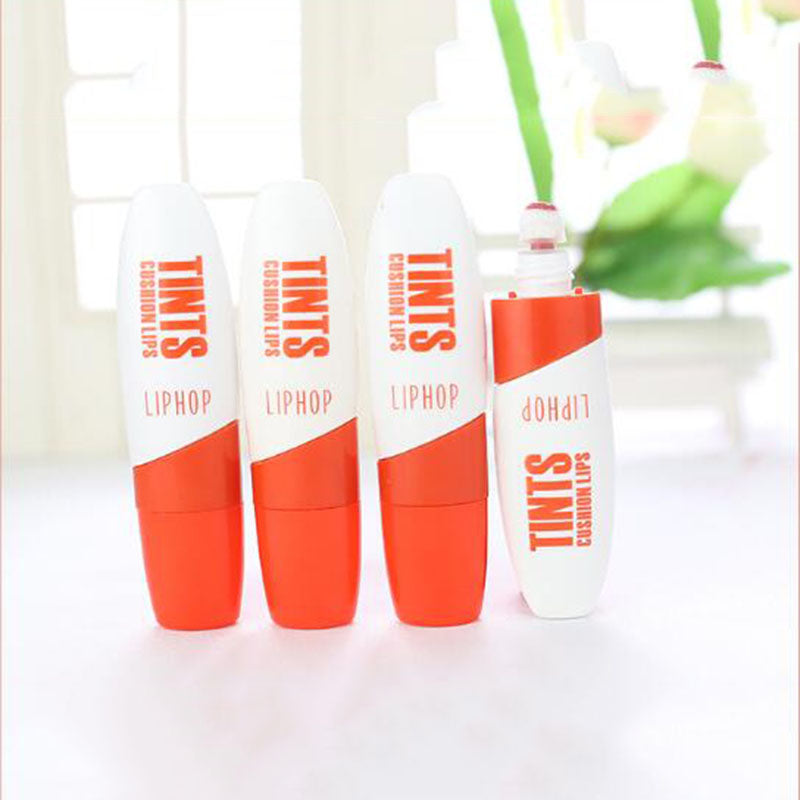 LIPHOP spongy Air Cushion Moisturizer Waterproof Liquid lipstick lip gloss tint