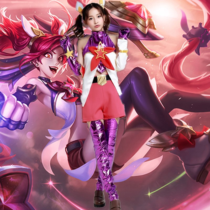 Anime Costume Game  LOL Jinx Cosplay Fancy Cosplay Dress
